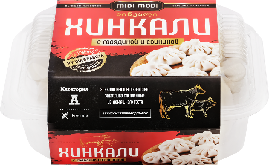 Хинкали MIDI MODI с говядиной и свининой, 520г, превью
