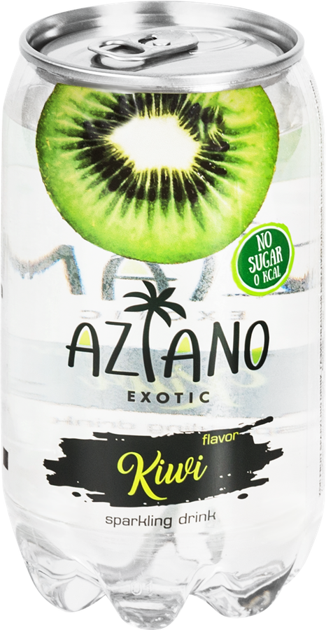 Напиток AZIANO Kiwi газированный, 0.35л, превью