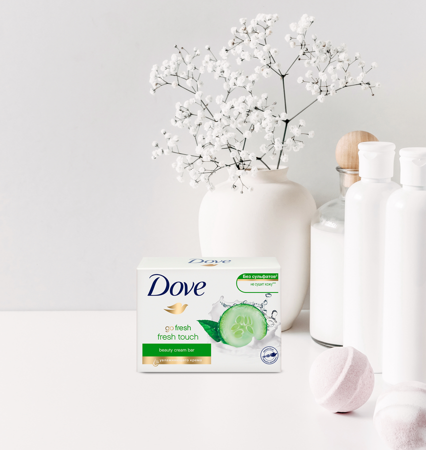 Крем-мыло DOVE Прикосновение свежести, 135г, превью