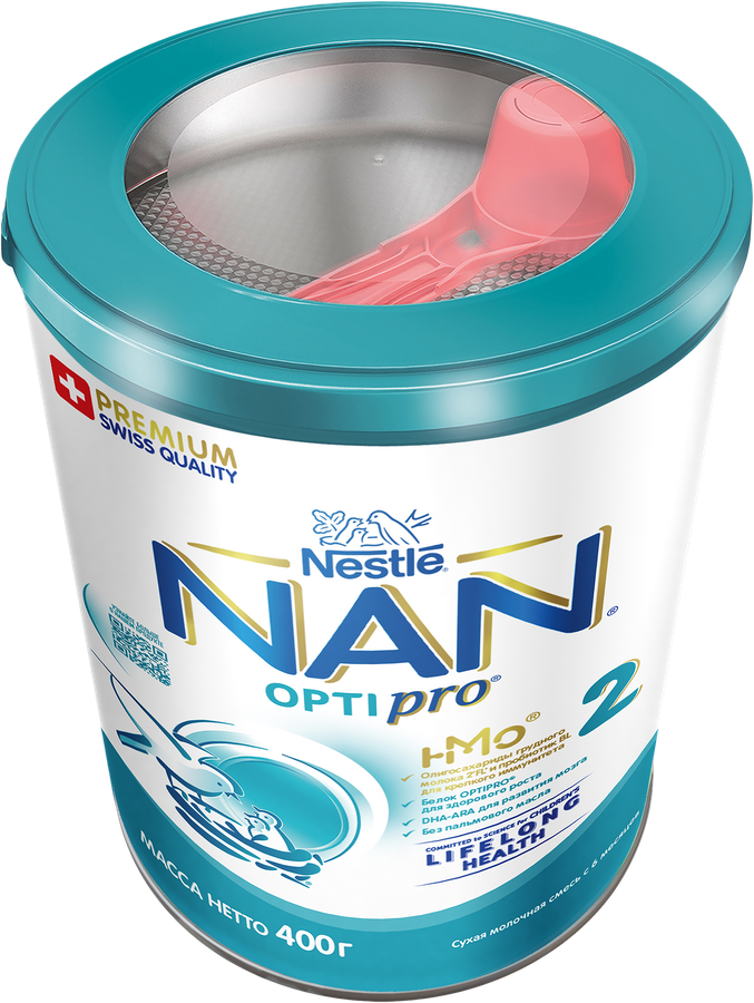 Смесь молочная для роста, иммунитета и развития мозга NAN 2 Optipro, с 6 месяцев, 400г, превью