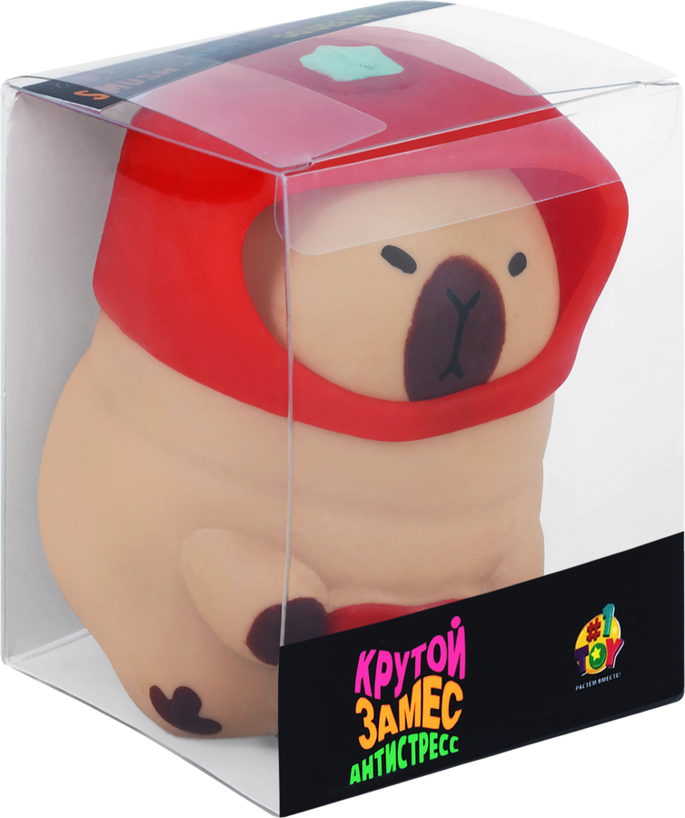 Игрушка 1TOY Крутой замес, капибара в шапке, 11,5x10x7см, в ассортименте, превью