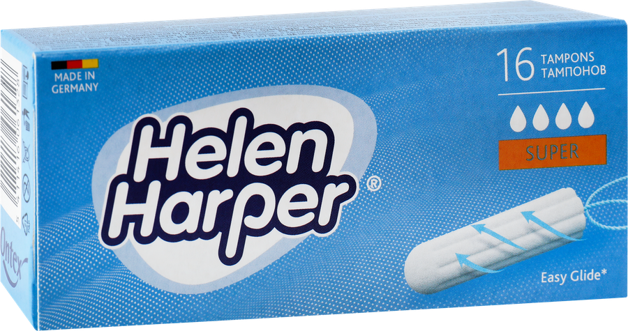 Тампоны HELEN HARPER Super безаппликаторные, 16шт, превью