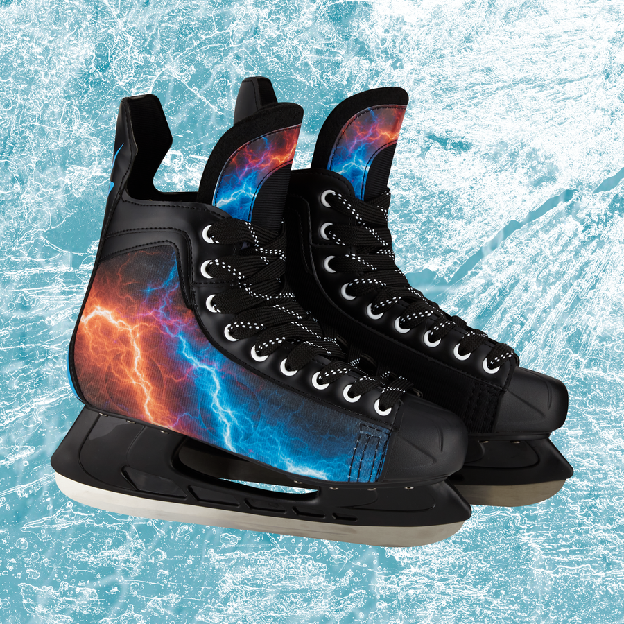 Коньки хоккейные р. 42–43 черные, Арт. PW-206G, предпросмотр