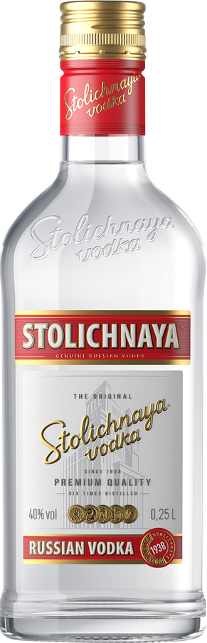 Водка STOLICHNAYA 40%, 0.25л, превью