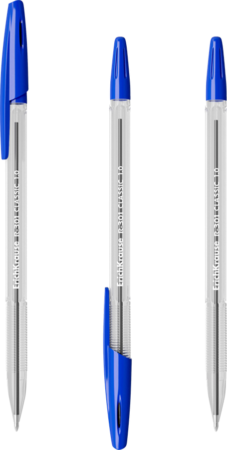 Набор шариковых ручек ERICHKRAUSE Classic Stick 1мм, синий, 8шт, предпросмотр