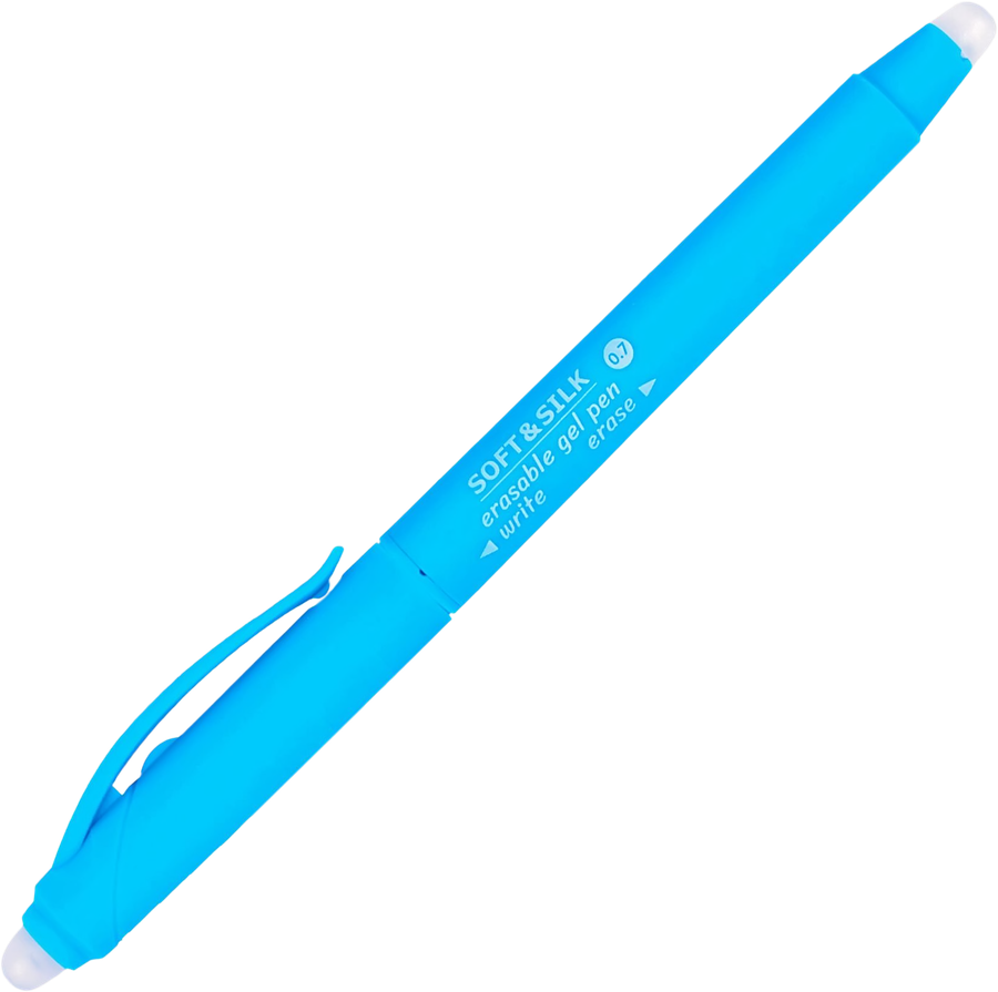 Ручка гелевая BRAUBERG Soft&Silk Fruity 0,7мм, стираемая, синий, предпросмотр