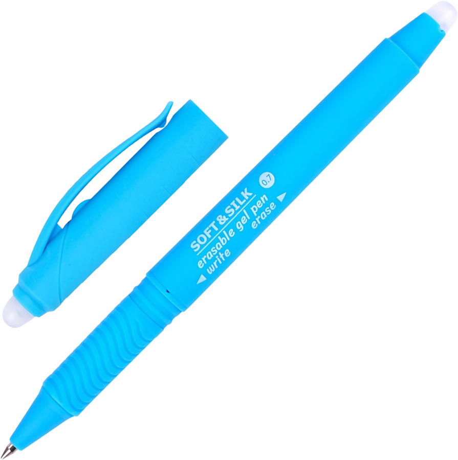 Ручка гелевая BRAUBERG Soft&Silk Fruity 0,7мм, стираемая, синий, превью