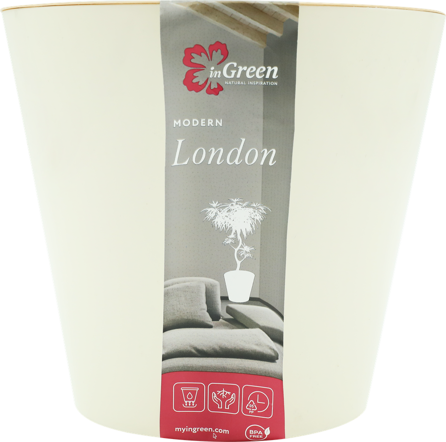 Горшок для цветов INGREEN London 3,3л d=19см, цвет сливочный, Арт. ING6251СЛВ, предпросмотр