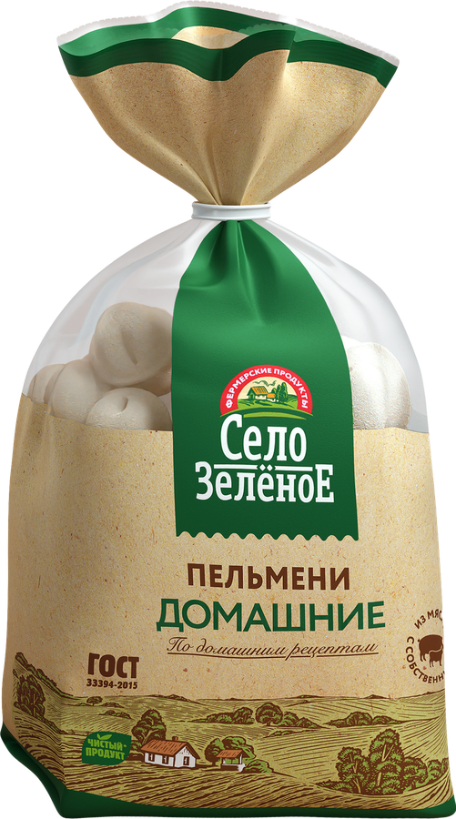 Пельмени СЕЛО ЗЕЛЁНОЕ Домашние, категория В, 800г, предпросмотр