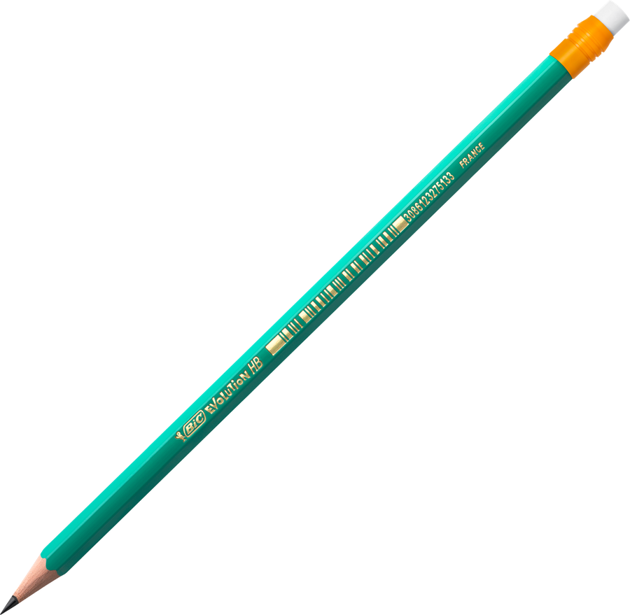 Набор чернографитных карандашей BIC Evolution, с ластиком, 3шт, превью