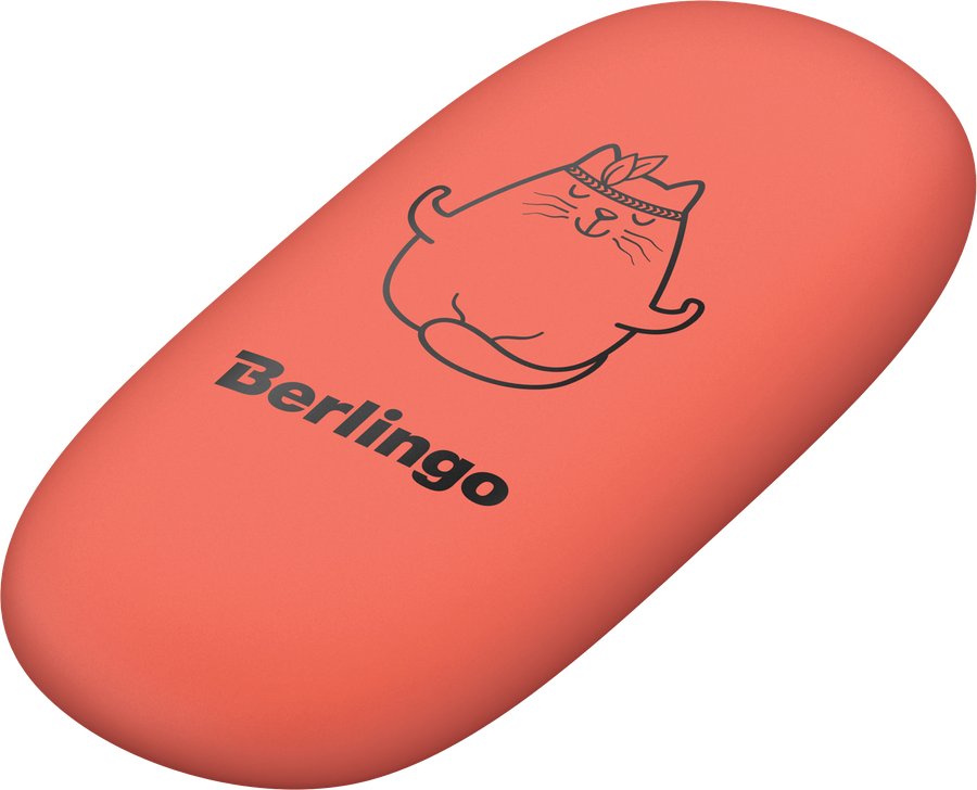 Ластик BERLINGO Lazy Cats, овальный, 4,9х2,3х0,9см, предпросмотр