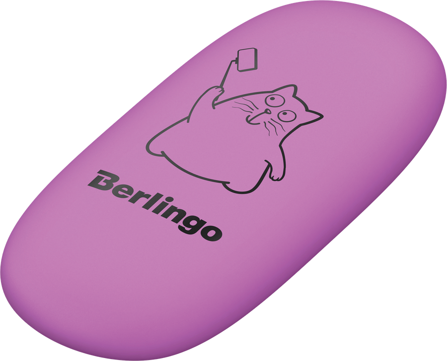 Ластик BERLINGO Lazy Cats, овальный, 4,9х2,3х0,9см, предпросмотр