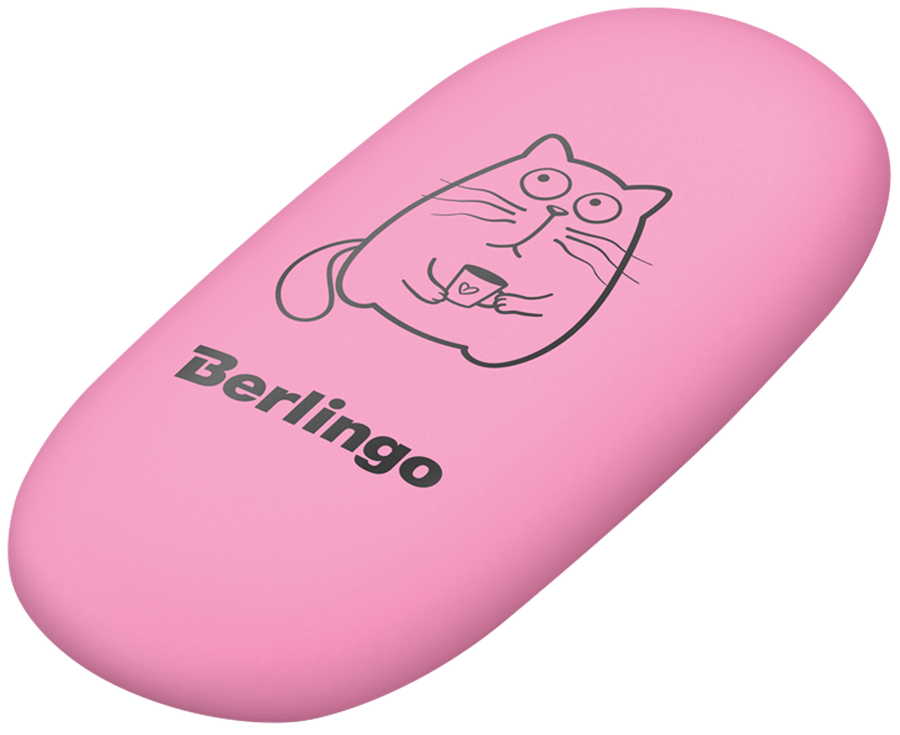 Ластик BERLINGO Lazy Cats, овальный, 4,9х2,3х0,9см, предпросмотр