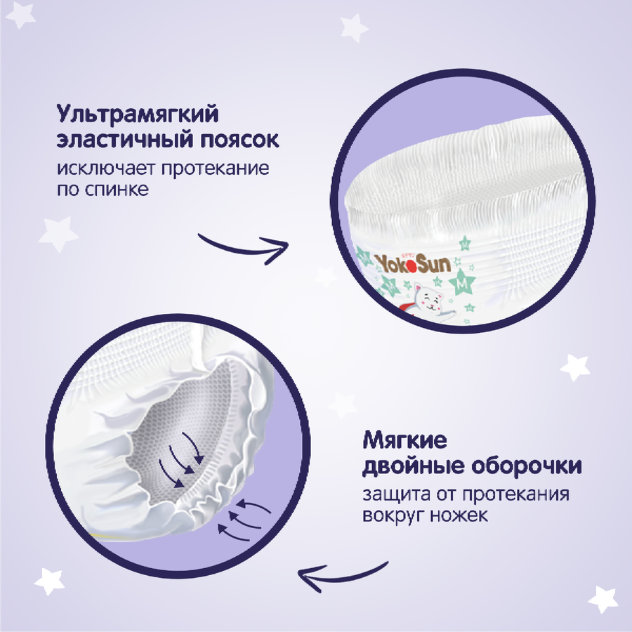 Подгузники-трусики YOKOSUN Premium XL 12–20кг, 38шт, превью