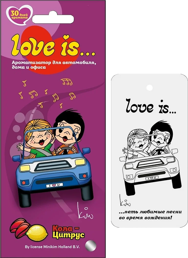 Ароматизатор воздуха MIODORE Love Is Вишня-Лимон/Кола-Лимон, подвесной, превью