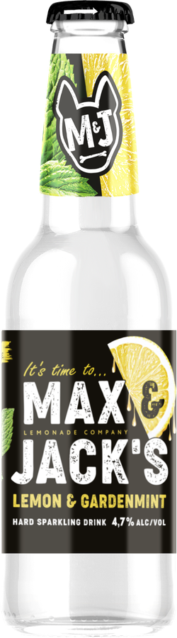 Напиток пивной MAX&JACK'S Lemon Gardenmint Лимон, мята нефильтрованный пастеризованный 4,7%, 0.4л, превью