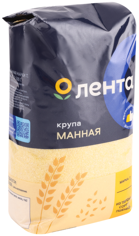 Крупа манная ЛЕНТА марка Т, 500г, превью