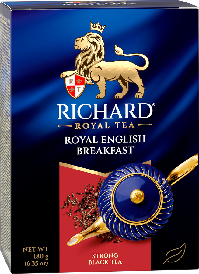 Чай черный RICHARD Royal English Breakfast листовой, 180г, превью