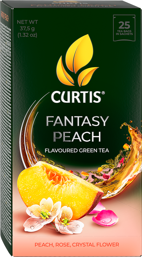 Чай зеленый CURTIS Fantasy Peach арома, 25пак, предпросмотр