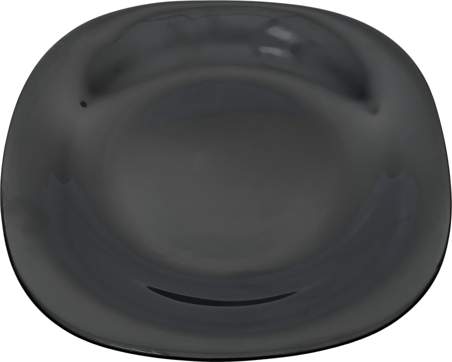 Тарелка десертная HOMECLUB Quadro Classic Black 19см, стекло Арт. HLFP85, превью