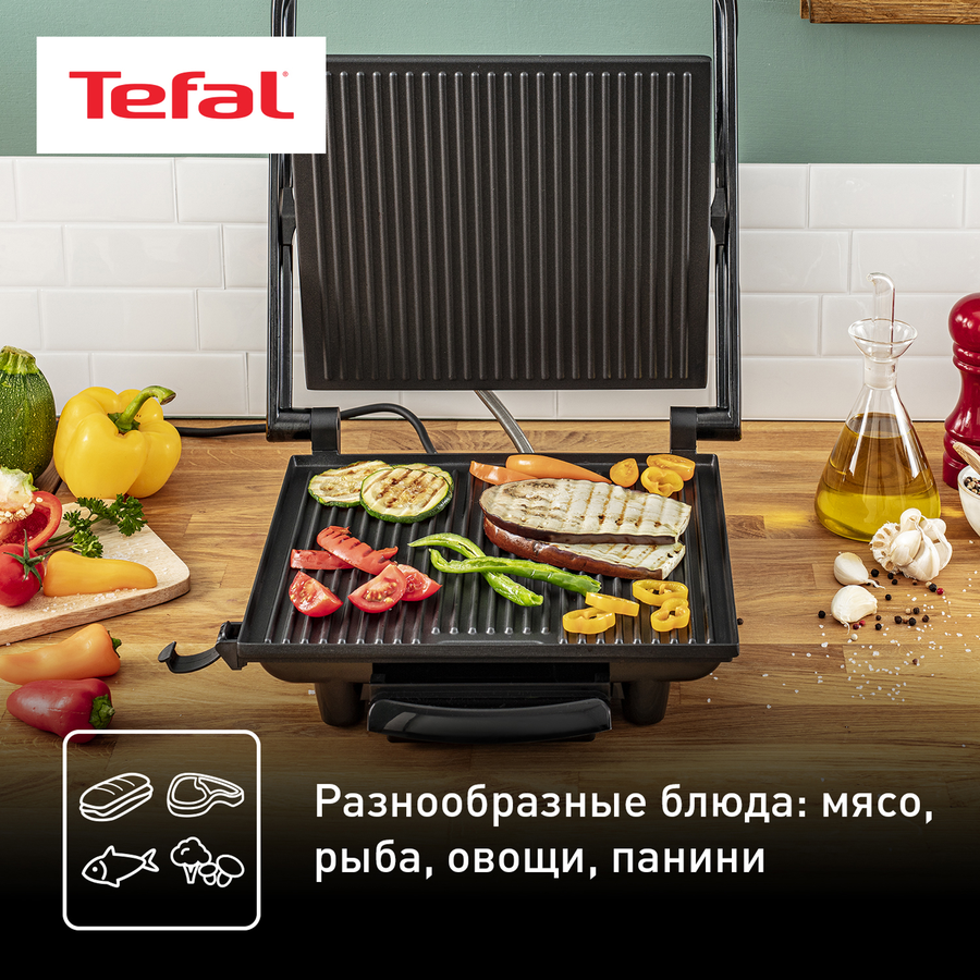 Гриль TEFAL Панини, 2000Вт, предпросмотр
