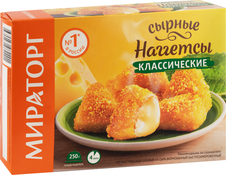 Наггетсы сырные МИРАТОРГ Классические, 300г, превью