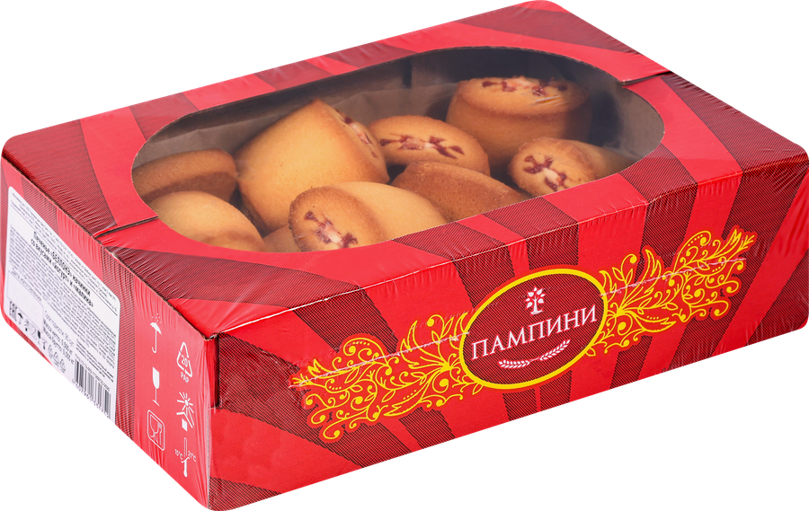 Печенье ПАМПИНИ Беллонэ с начинками йогурт и малина, 500г, предпросмотр