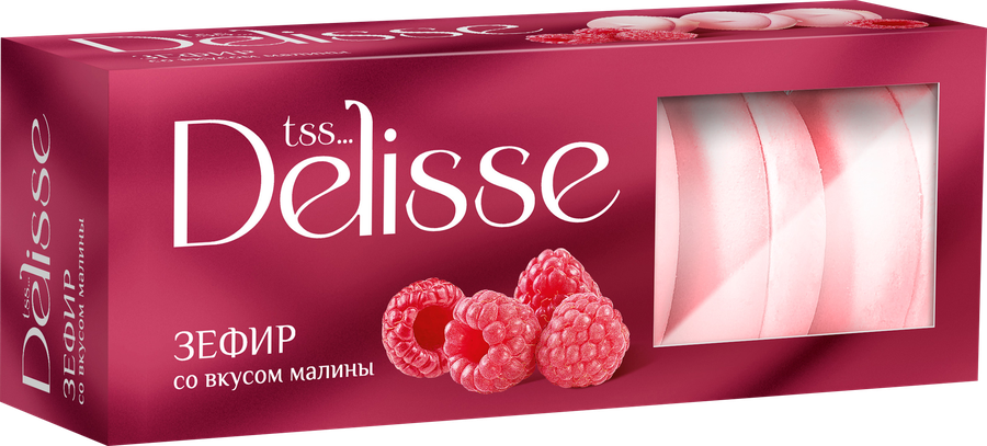 Зефир DELISSE со вкусом малины, 210г, предпросмотр
