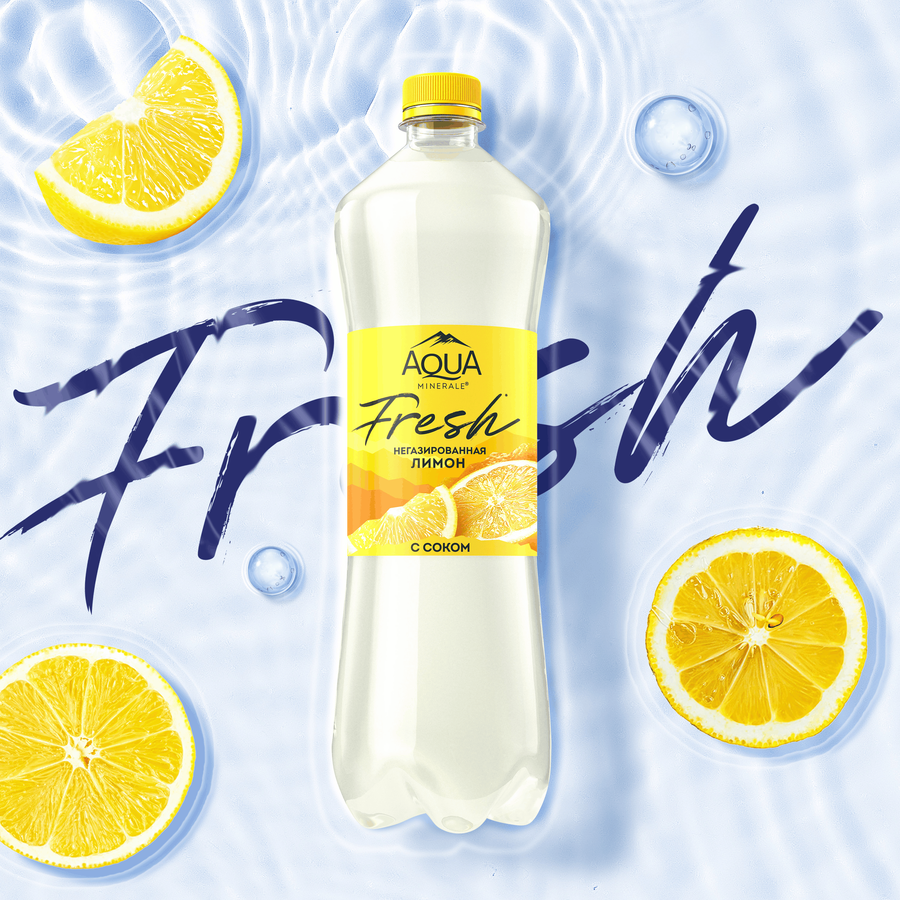 Вода питьевая AQUA MINERALE Juicy Лимон негазированная, 1л, превью