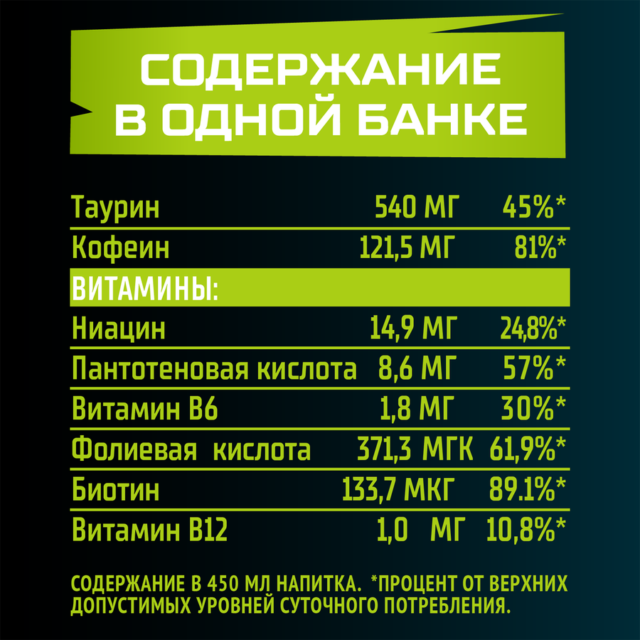 Напиток тонизирующий FLASH UP Мятный лайм тонизирующий витаминизированный газированный, 0.45л, предпросмотр
