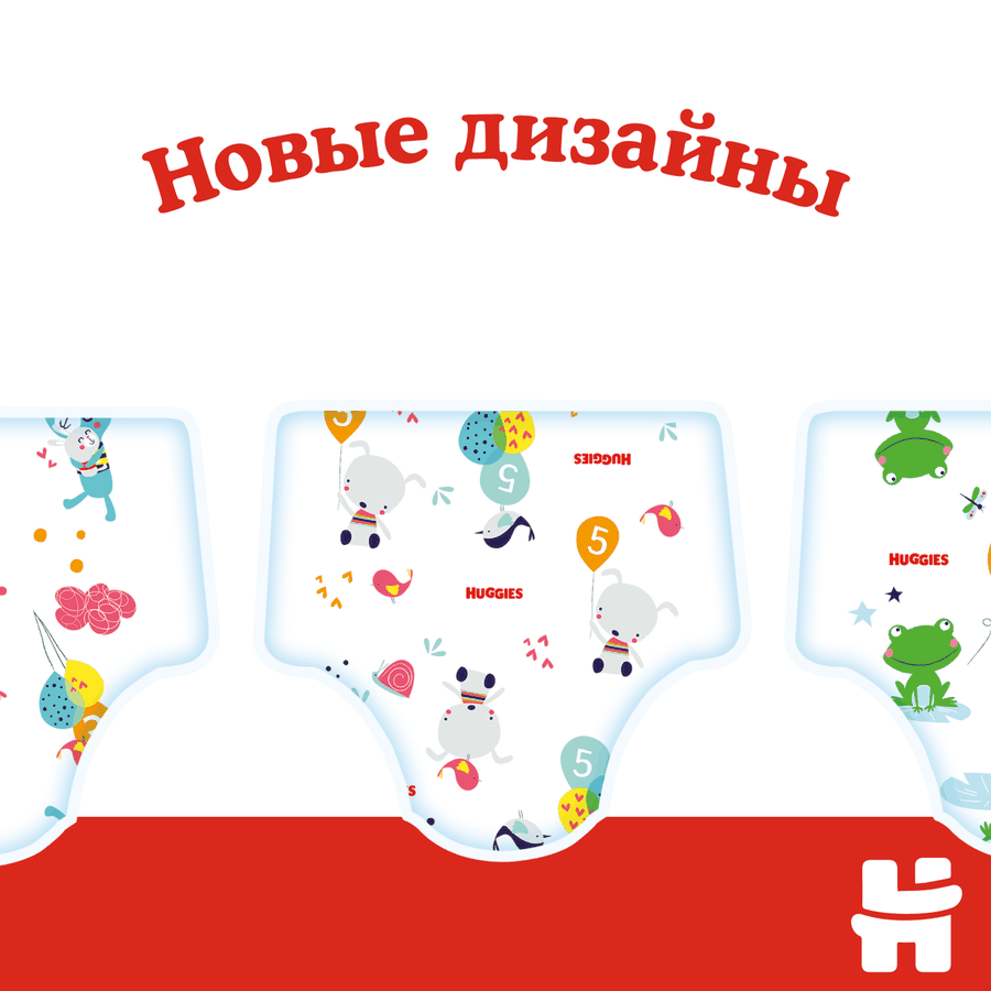 Подгузники HUGGIES Classic 3 4–9кг, 78шт, предпросмотр