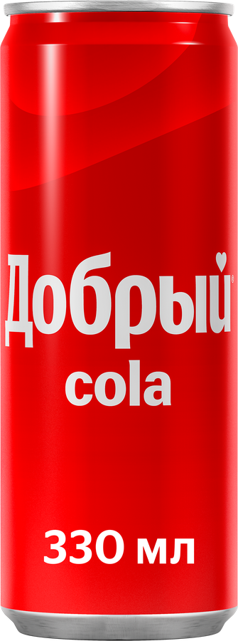 Напиток ДОБРЫЙ Cola сильногазированный, 0.33л, превью