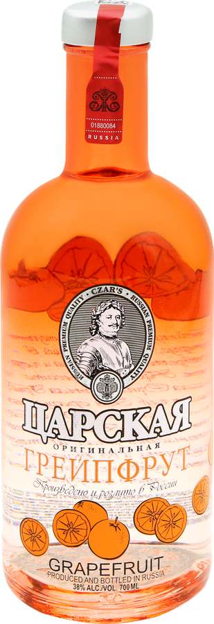 Настойка горькая ЦАРСКАЯ Czar's original Grapefruit оригинальная 38%, 0.7л, превью