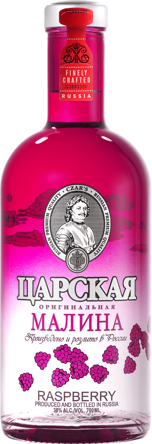 Настойка горькая ЦАРСКАЯ Czar's original Raspberry оригинальная 38%, 0.7л, превью
