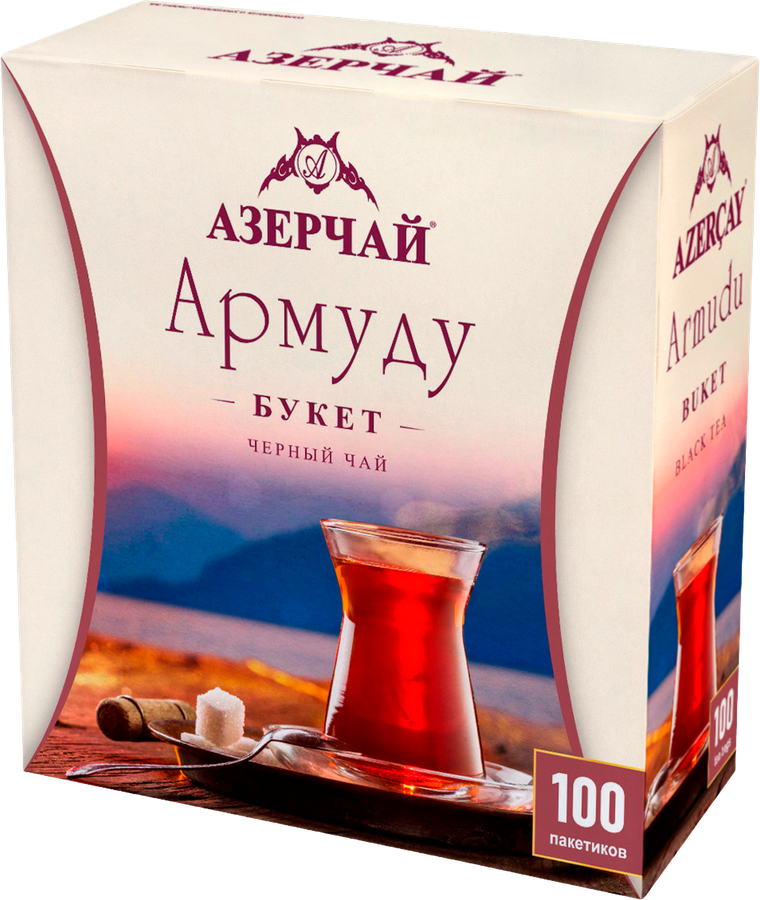 Чай черный АЗЕРЧАЙ Армуду Букет, 100пак, предпросмотр