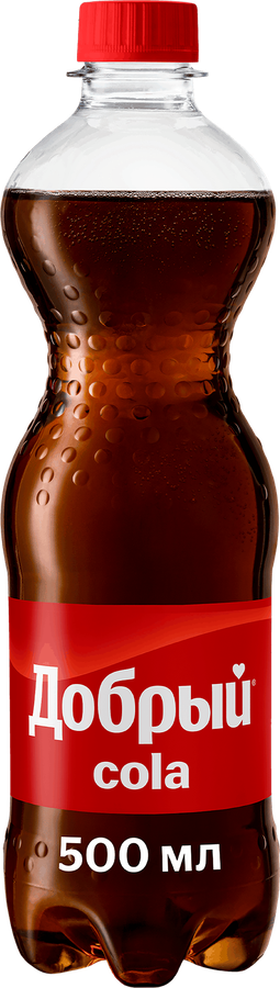 Напиток ДОБРЫЙ Cola сильногазированный, 0.5л, предпросмотр