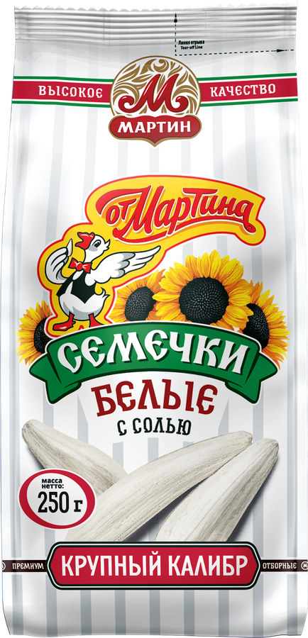 Семечки ОТ МАРТИНА белые отборные обжаренные с солью, премиум, 250г, предпросмотр