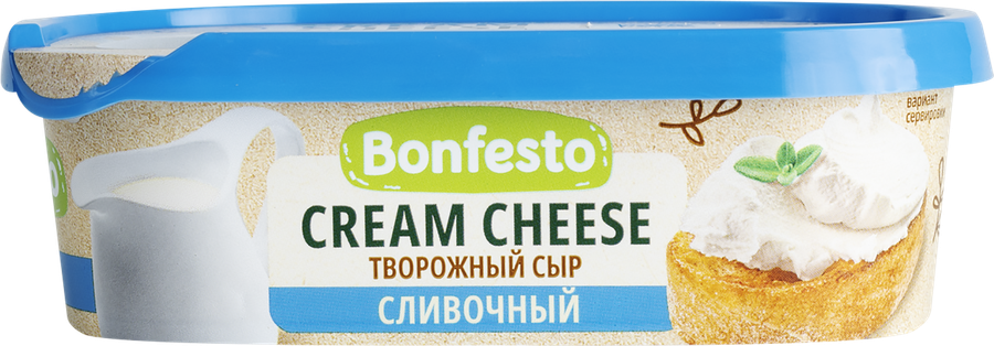 Сыр творожный BONFESTO Кремчиз Сливочный 65%, без змж, 140г, превью