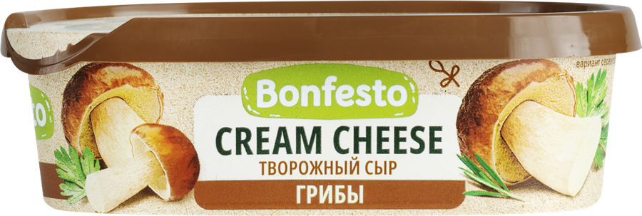 Сыр творожный BONFESTO Кремчиз Грибы 65%, без змж, 140г, превью