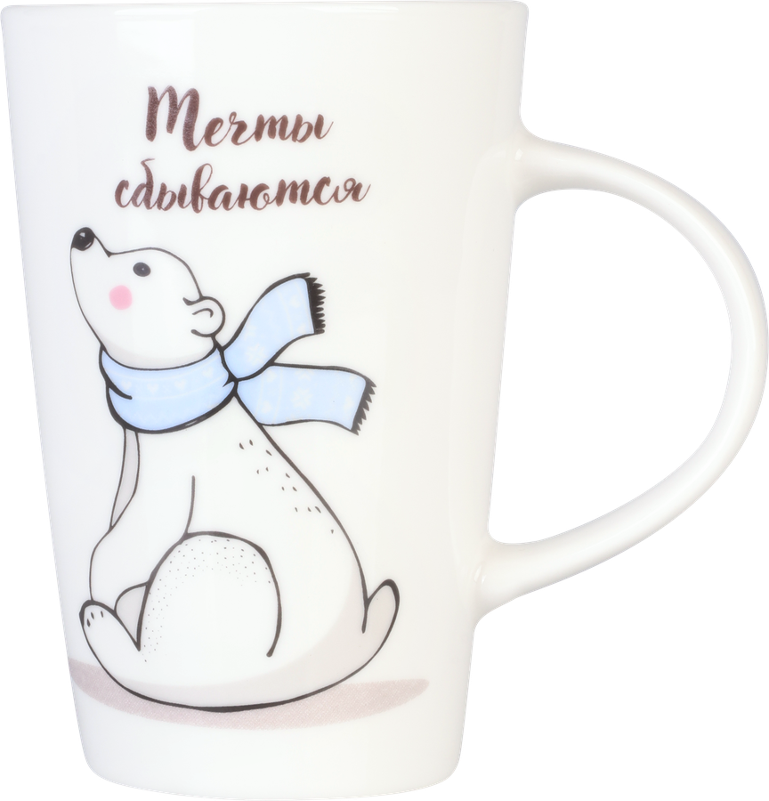 Кружка HOMECLUB Лесные гости 420мл, фарфор, в ассортименте, Арт. ED-c6, превью
