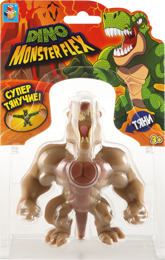 Игрушка 1TOY Monster Flex Dino 14см, тянущиеся фигурки, 14 видов, в ассортименте Арт. Т22691, предпросмотр