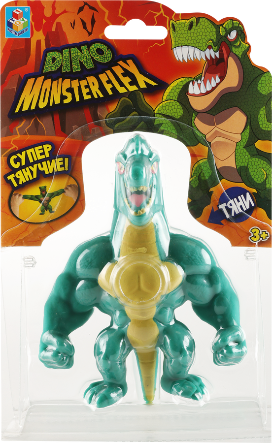 Игрушка 1TOY Monster Flex Dino 14см, тянущиеся фигурки, 14 видов, в ассортименте Арт. Т22691, предпросмотр