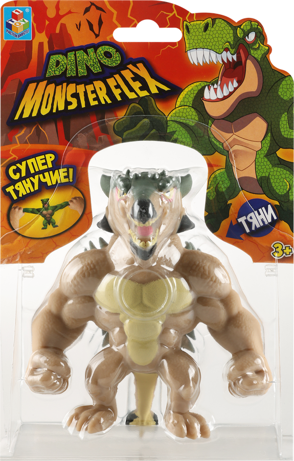 Игрушка 1TOY Monster Flex Dino 14см, тянущиеся фигурки, 14 видов, в ассортименте Арт. Т22691, превью