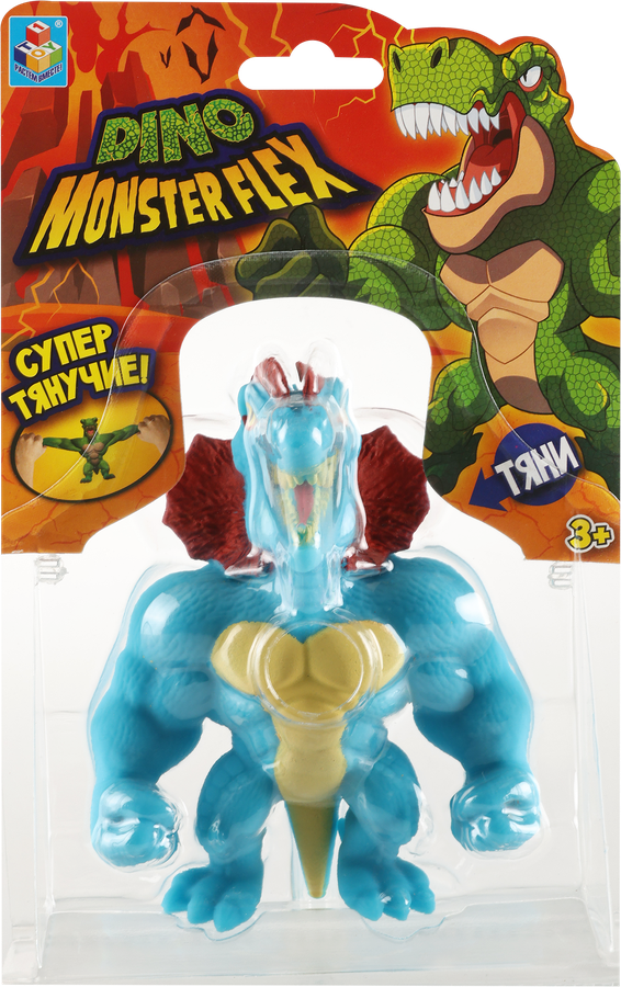 Игрушка 1TOY Monster Flex Dino 14см, тянущиеся фигурки, 14 видов, в ассортименте Арт. Т22691, предпросмотр