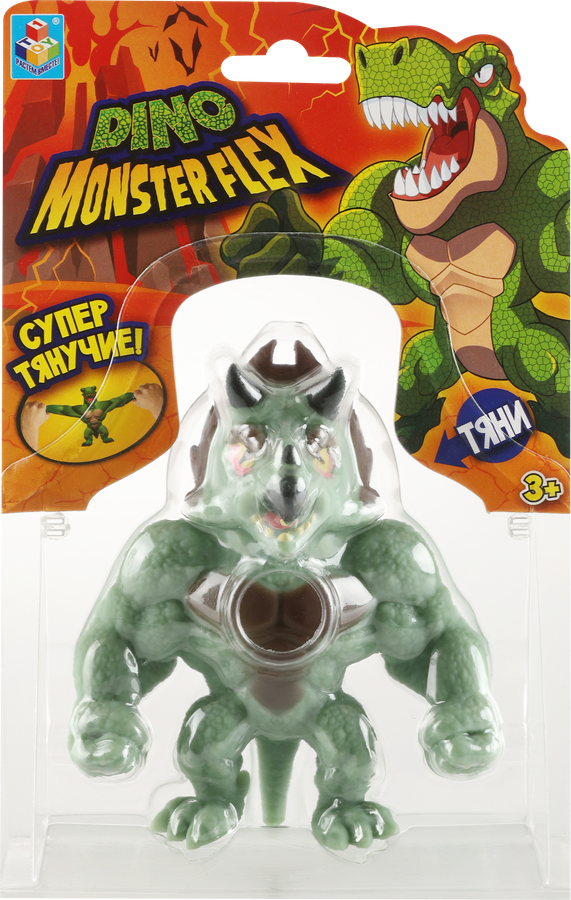 Игрушка 1TOY Monster Flex Dino 14см, тянущиеся фигурки, 14 видов, в ассортименте Арт. Т22691, предпросмотр