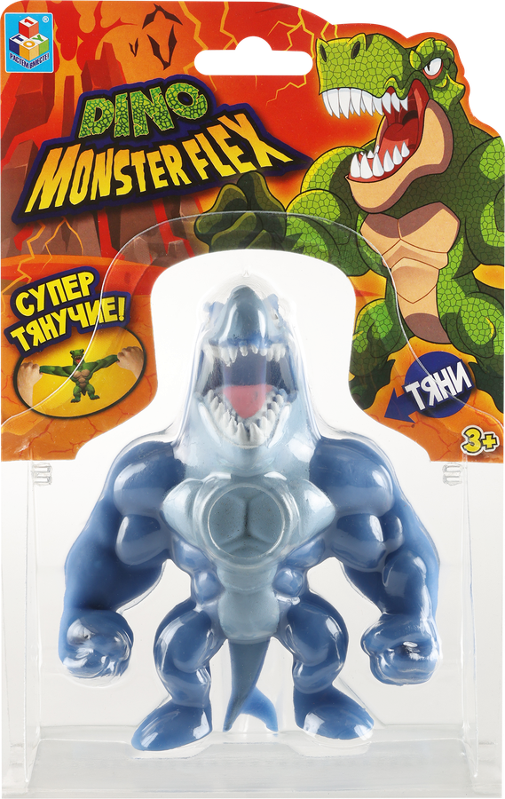 Игрушка 1TOY Monster Flex Dino 14см, тянущиеся фигурки, 14 видов, в ассортименте Арт. Т22691, предпросмотр