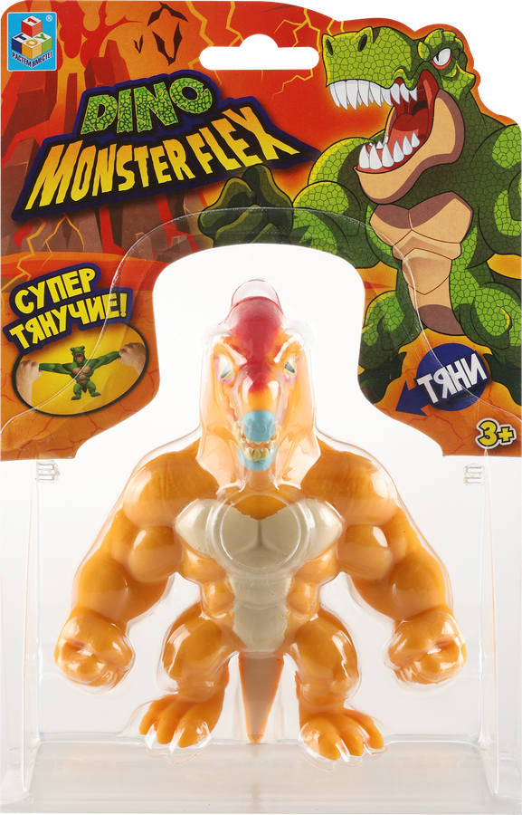 Игрушка 1TOY Monster Flex Dino 14см, тянущиеся фигурки, 14 видов, в ассортименте Арт. Т22691, предпросмотр