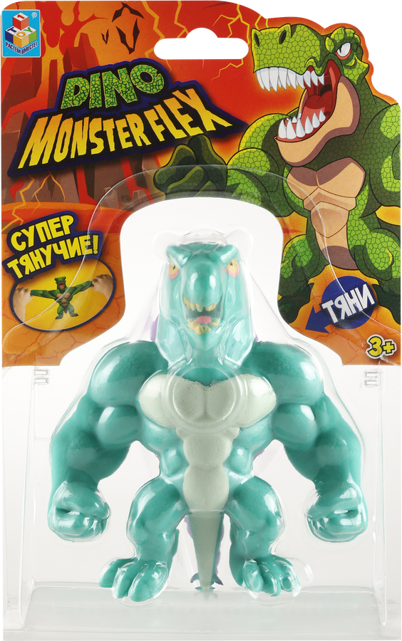 Игрушка 1TOY Monster Flex Dino 14см, тянущиеся фигурки, 14 видов, в ассортименте Арт. Т22691, предпросмотр