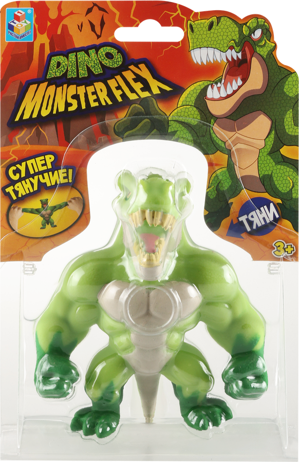 Игрушка 1TOY Monster Flex Dino 14см, тянущиеся фигурки, 14 видов, в ассортименте Арт. Т22691, превью