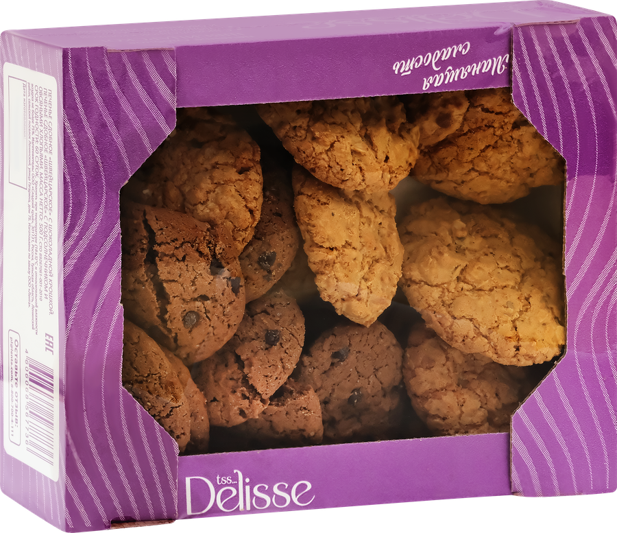 Печенье сдобное DELISSE Швейцарское, 500г, превью